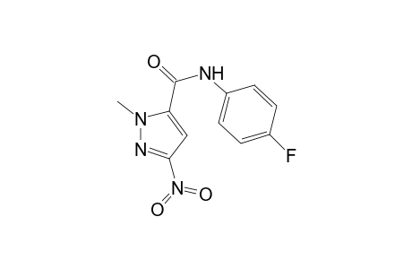 N-(4-fluorophenyl)-1-methyl-3-nitro-1H-pyrazole-5-carboxamide
