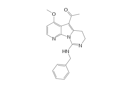 9-Benzylamino-5-acetyl-4-methoxypyrido[3',2':4,5]pyrrolo[1,2-c]-6,7-dihydropyrimidine