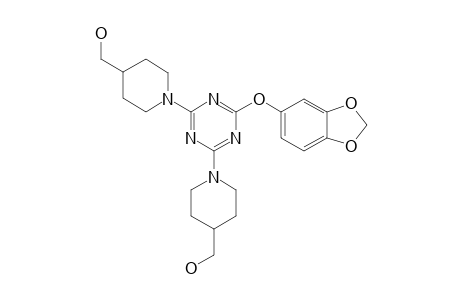 1,1'-[6-(1,3-BENZODIOXOL-5-YLOXY)-1,3,5-TRIAZINE-2,4-DIYL]-BIS-4-PIPERIDINE-METHANOL