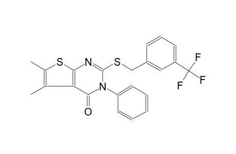 thieno[2,3-d]pyrimidin-4(3H)-one, 5,6-dimethyl-3-phenyl-2-[[[3-(trifluoromethyl)phenyl]methyl]thio]-