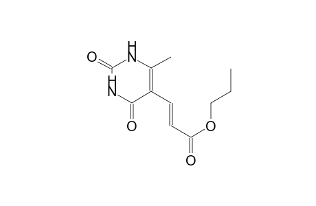 propyl (2E)-3-(6-methyl-2,4-dioxo-1,2,3,4-tetrahydro-5-pyrimidinyl)-2-propenoate