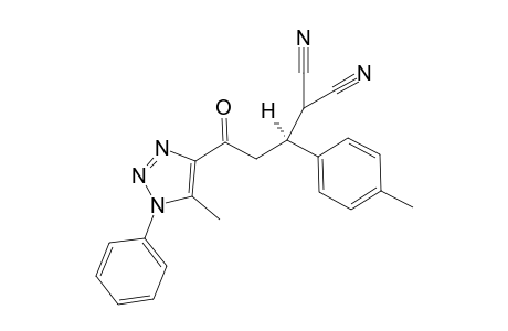 (S)-2-(3-(5-methyl-1-phenyl-1H-1,2,3-triazol-4-yl)-3-oxo-1-(p-tolyl)propyl)malononitrile
