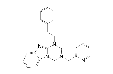 [1,3,5]triazino[1,2-a]benzimidazole, 1,2,3,4-tetrahydro-1-(2-phenylethyl)-3-(2-pyridinylmethyl)-