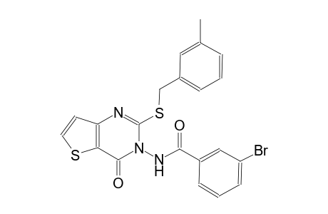 benzamide, 3-bromo-N-(2-[[(3-methylphenyl)methyl]thio]-4-oxothieno[3,2-d]pyrimidin-3(4H)-yl)-