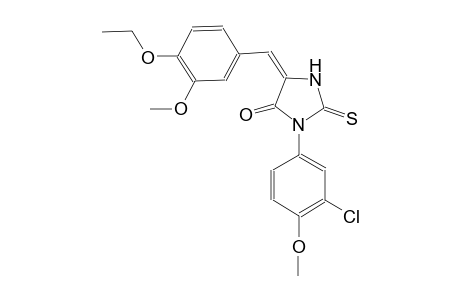 4-imidazolidinone, 3-(3-chloro-4-methoxyphenyl)-5-[(4-ethoxy-3-methoxyphenyl)methylene]-2-thioxo-, (5E)-