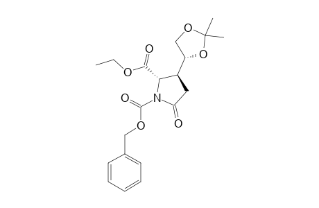 Ethyl (2R,3R)-N-(Benzyloxycarbonyl)-3-[(S)-2,2-dimethyl-1,3-dioxolan-4-yl]-5-oxopyrrolidine-2-carboxylate