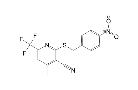 4-methyl-2-[(4-nitrobenzyl)sulfanyl]-6-(trifluoromethyl)nicotinonitrile