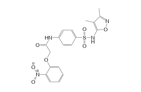 acetamide, N-[4-[[(3,4-dimethyl-5-isoxazolyl)amino]sulfonyl]phenyl]-2-(2-nitrophenoxy)-