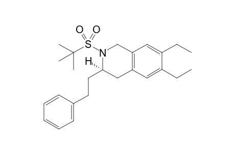 (3R)-2-(tert-Butanesulfonyl)-6,7-diethyl-3-phenethyl-1,2,3,4-tetrahydroisoquinoline