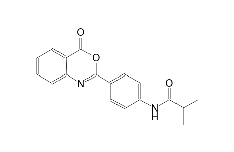 2-methyl-N-[4-(4-oxo-4H-3,1-benzoxazin-2-yl)phenyl]propanamide
