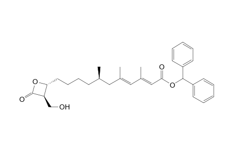 Diphenylmethyl [2E,4E,7R(2'R,3'R)]-11-(3'-hydroxymethyl-4'-oxooxetan-2'-yl)-3,5,7-trimethylundeca-2,4-dienoate