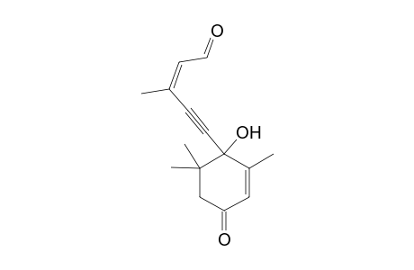 3-Methyl-5-(1-hydroxy-2,6,6-trimethyl-4-oxo-2-cyclohexen-1-yl)-4-pentyn-cis-2-enal