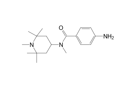 Benzamide, 4-amino-N-methyl-N-(1,2,2,6,6-pentamethyl-4-piperidyl)-