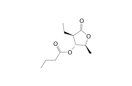 (2S,3R,4R)-4-Ethyl-2-methyl-5-oxotetrahydrofuran-3-yl butyrate