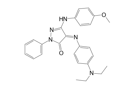 3-(p-anisidino)-4-[p-(diethylamino)phenylimino]-1-phenyl-2-pyrazolin-5-one