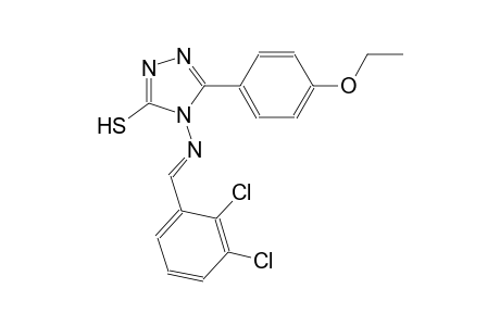 4-{[(E)-(2,3-dichlorophenyl)methylidene]amino}-5-(4-ethoxyphenyl)-4H-1,2,4-triazole-3-thiol