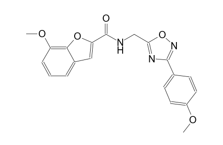 2-benzofurancarboxamide, 7-methoxy-N-[[3-(4-methoxyphenyl)-1,2,4-oxadiazol-5-yl]methyl]-