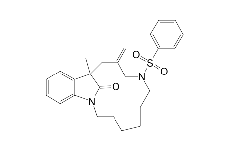 10-Methylene-12-methyl-8-(phenylsulfonyl)-1,8-diazatricyclo[10.8.1.0(13,18)]nonadeca-13,15,17-trien-19-one