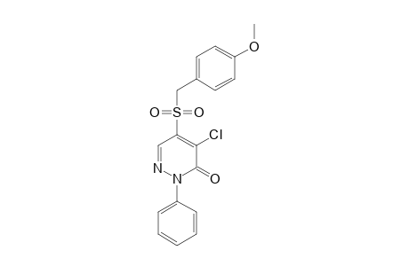 3(2H)-Pyridazinone, 4-chloro-5-[[(4-methoxyphenyl)methyl]sulfonyl]-2-phenyl-
