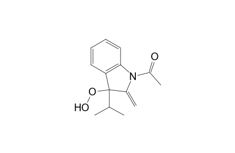1-(3-hydroperoxy-2-methylene-3-propan-2-yl-1-indolyl)ethanone