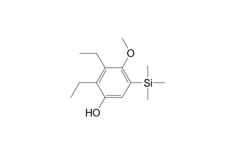 4-Methoxy-2,3-diethyl-5-trimethylsilylphenol
