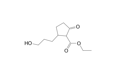 Cyclopentanecarboxylic acid, 2-(3-hydroxypropyl)-5-oxo-, ethyl ester