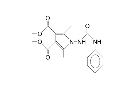 3,4-Dimethoxycarbonyl-2,5-dimethyl-1-(N'-phenylureido)-pyrrole