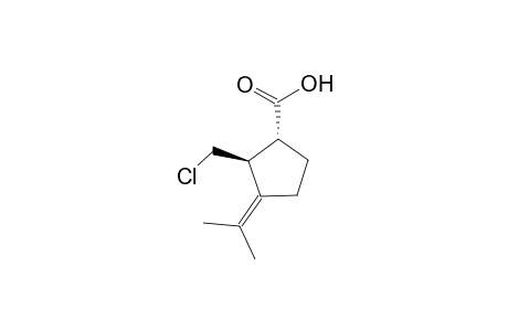 2-Chloromethyl-3-isopropylidenecyclopentane-1-carboxylic acid
