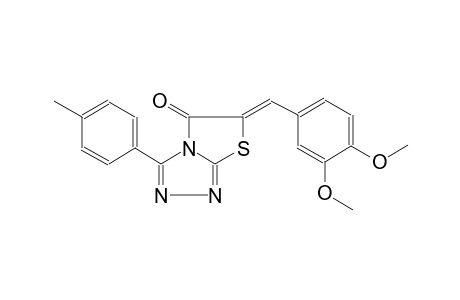 thiazolo[2,3-c][1,2,4]triazol-5(6H)-one, 6-[(3,4-dimethoxyphenyl)methylene]-3-(4-methylphenyl)-, (6Z)-