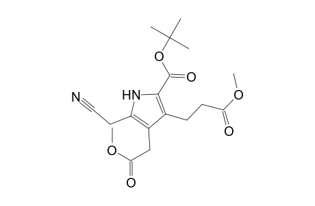 1H-Pyrrole-3-propanoic acid, 5-(cyanomethyl)-2-[(1,1-dimethylethoxy)carbonyl]-4-(2-methoxy-2-oxoethyl)-, methyl ester