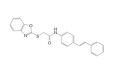 acetamide, 2-(2-benzoxazolylthio)-N-[4-[(E)-2-phenylethenyl]phenyl]-
