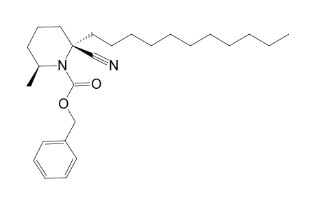 N-(Benzoylcarbonyl)-6-cyano-6-undecyl-2-methylpiperidine
