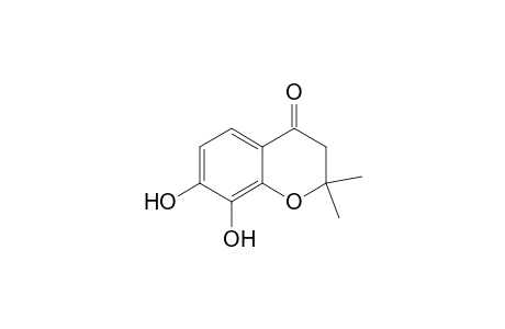 2,2-Dimethyl-7,8-bis(oxidanyl)-3H-chromen-4-one