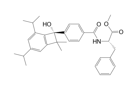 (S)-2-[4-((S)-7-Hydroxy-3,5-diisopropyl-8,8-dimethyl-bicyclo[4.2.0]octa-1(6),2,4-trien-7-yl)-benzoylamino]-3-phenyl-propionic acid methyl ester