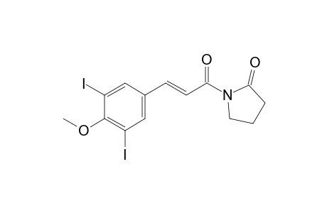 (E)-1-[3-(3,5-Diiodo-4-methoxyphenyl)acryloyl]pyrrolidin-2-one