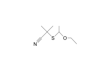 2-(1-Ethoxy-ethylthio)-2-methyl-propionitrile