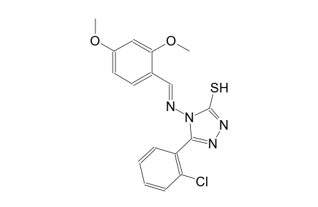 5-(2-chlorophenyl)-4-{[(E)-(2,4-dimethoxyphenyl)methylidene]amino}-4H-1,2,4-triazol-3-yl hydrosulfide