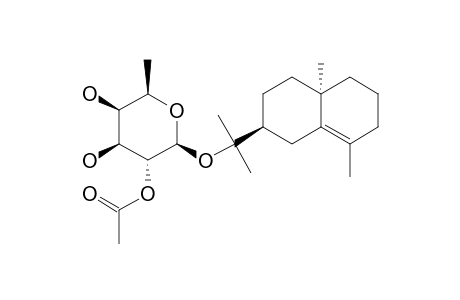 7-EPI-GAMMA-EUDESMOL-2'-O-ACETYL-BETA-D-FUCOPYRANOSIDE