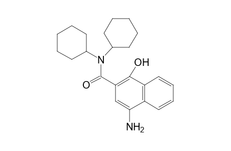 2-Naphthalenecarboxamide, 4-amino-N,N-dicyclohexyl-1-hydroxy-