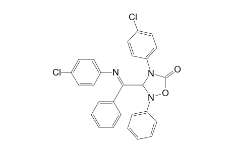 1,2,4-Oxadiazolidin-5-one, 4-(4-chlorophenyl)-3-[[(4-chlorophenyl)imino]phenylmethyl]-2-phenyl-