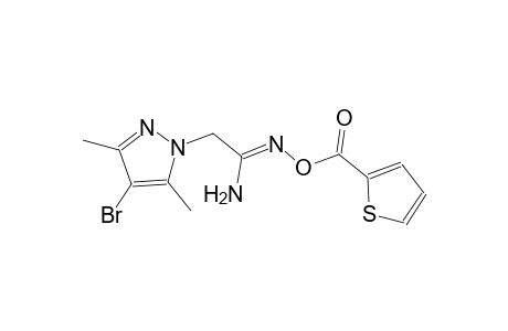 (1Z)-2-(4-bromo-3,5-dimethyl-1H-pyrazol-1-yl)-N'-[(2-thienylcarbonyl)oxy]ethanimidamide