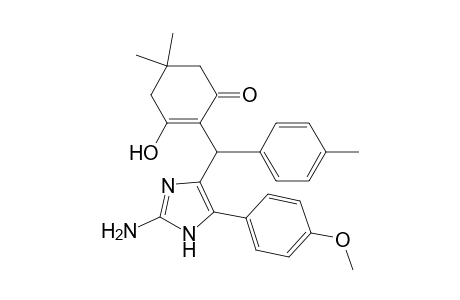 2-((2-Amino-5-(4-methoxyphenyl)-1H-imidazol-4-yl)(p-tolyl)methyl)-3-hydroxy-5,5-dimethylcyclohex-2-enone