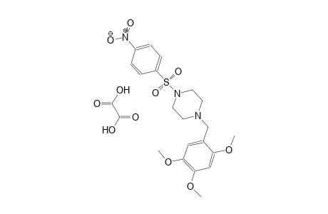 1-((4-nitrophenyl)sulfonyl)-4-(2,4,5-trimethoxybenzyl)piperazine oxalate
