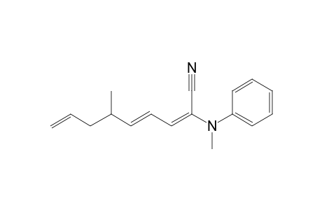 6-Methyl-2-(N-methylanilino)nona-2,4,8-triennitrile