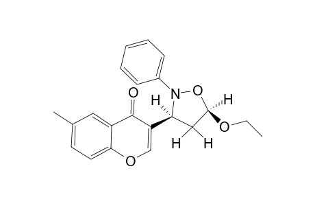 exo-6-Methyl-3-(5-ethoxy-2-phenylisoxazolidin-3-yl)benzopyran-4-one