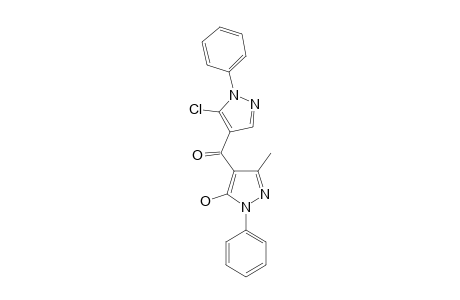 (5-CHLORO-1-PHENYL-1H-PYRAZOL-4-YL)-(5-HYDROXY-3-METHYL-1-PHENYL-1H-PYRAZOL-4-YL)-METHANONE