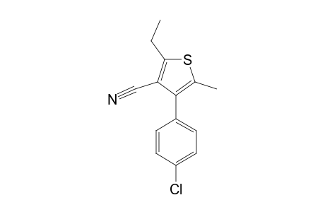 4-(4-CHLOROPHENYL)-3-CYANO-2-ETHYL-5-METHYLTHIOPHENE