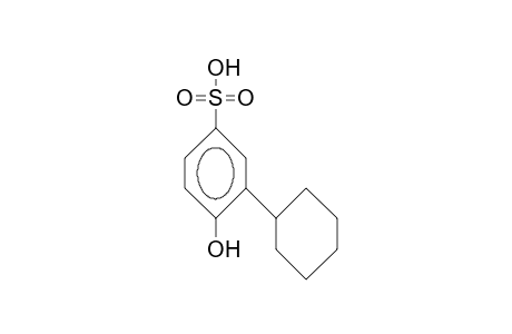 3-Cyclohexyl-4-hydroxy-benzenesulfonic acid