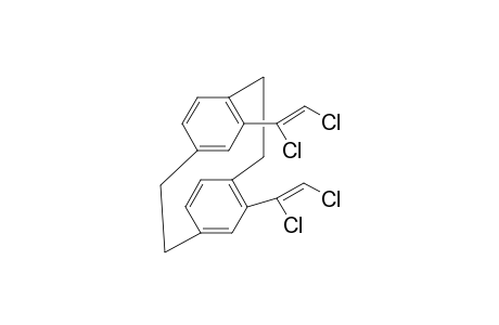 5,12-bis[(1Z)-1,2-dichloroethenyl]tricyclo[8.2.2.2(4,7)]hexadeca-1(12),4,6,10,13,15-hexaene
