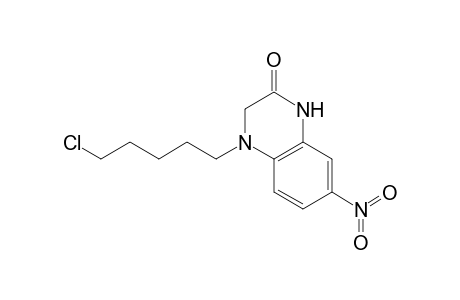 4-(5-Chloranylpentyl)-7-nitro-1,3-dihydroquinoxalin-2-one
